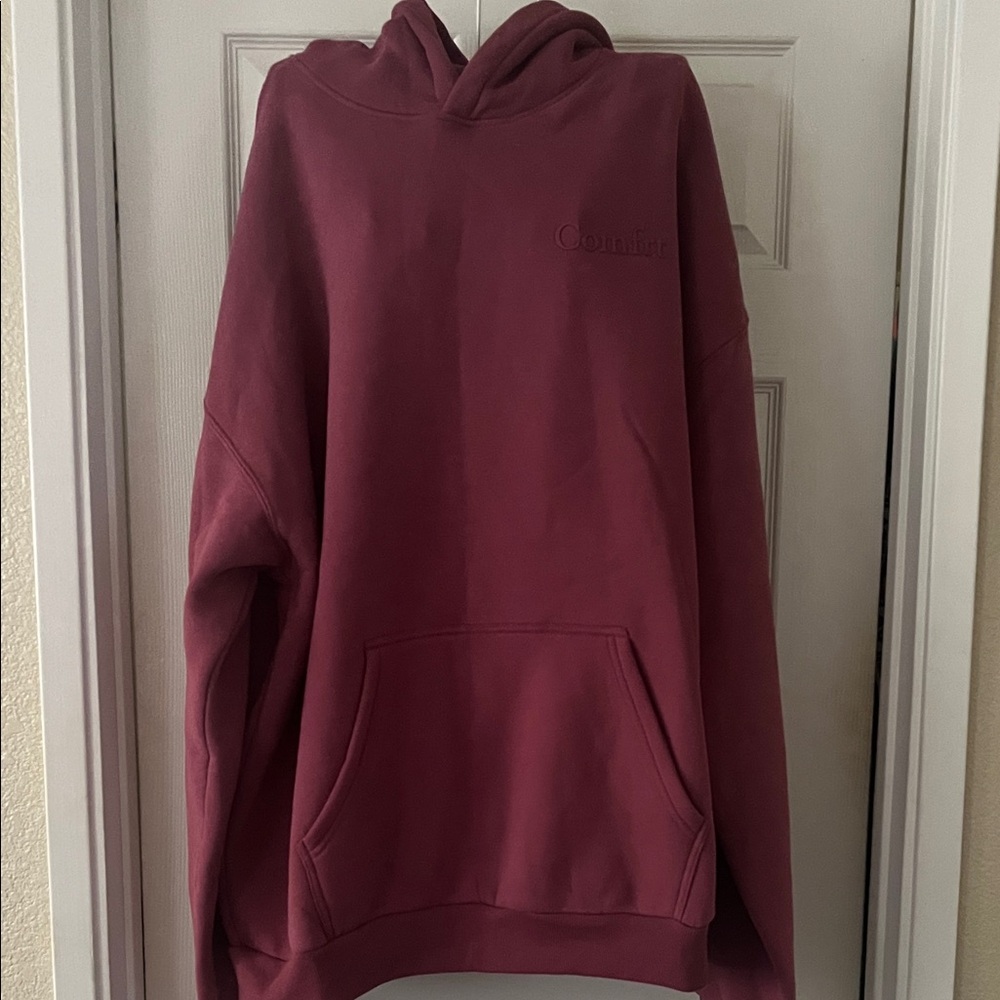 Comfort Colors Women's Maroon Hoodie